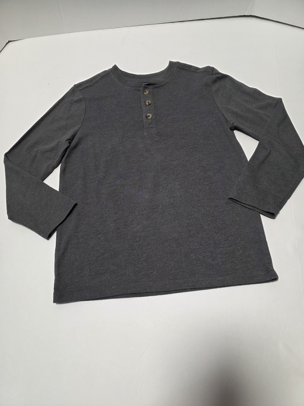 Boy's Size 8 Long Sleeve Henley & Waffle Knit Tops Bundle- Navy, Red, Gray, Blue - Picture 10 of 13